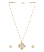 Designer Pendant Necklace with Earrings