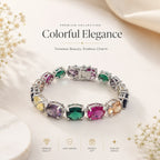 Elegant oval stone fashion bracelet by Damani Jewels