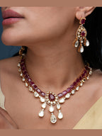 Traditional Designer Moissanite Jewelry Set