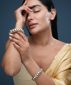 Kundan Openable Bangle Pair 