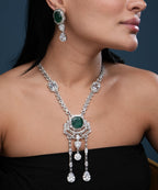 Green Crystal Jewelry Set for Women