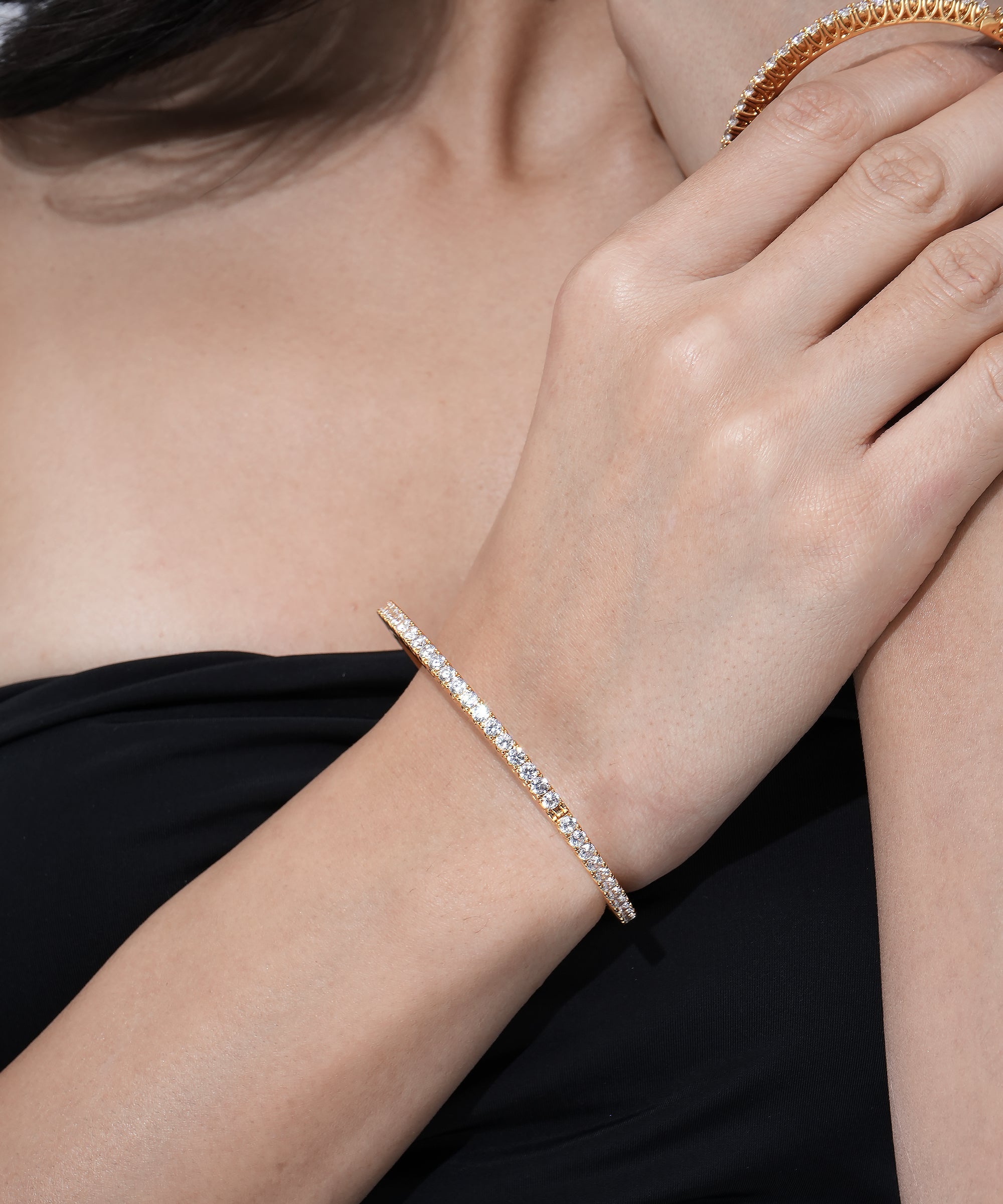 Premium Party Wear Crystal Bangles by Damani Jewels