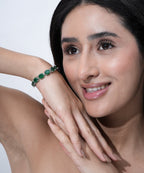 Designer Green Stone Bracelet for Women
