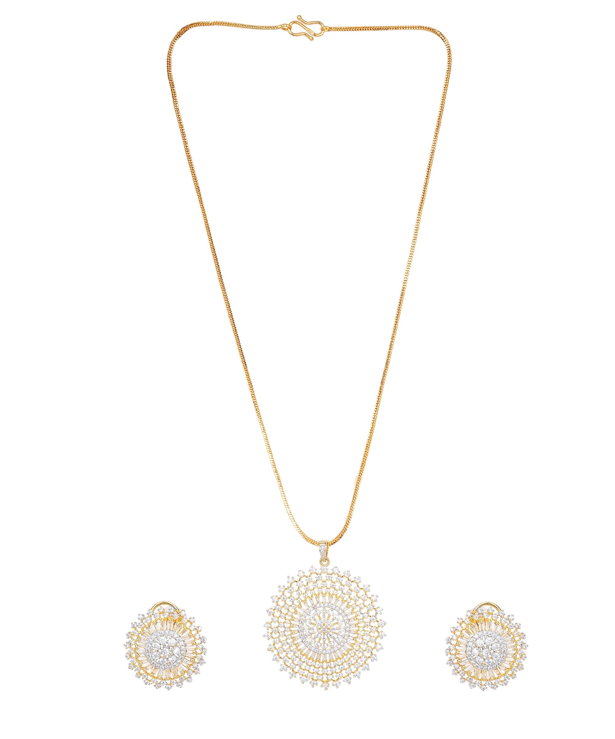 Beautiful Gold-Plated Long Necklace Set