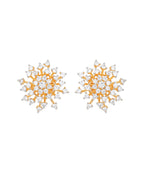 Sparkling Snowflake Crystal Earrings for Weddings and Festivals