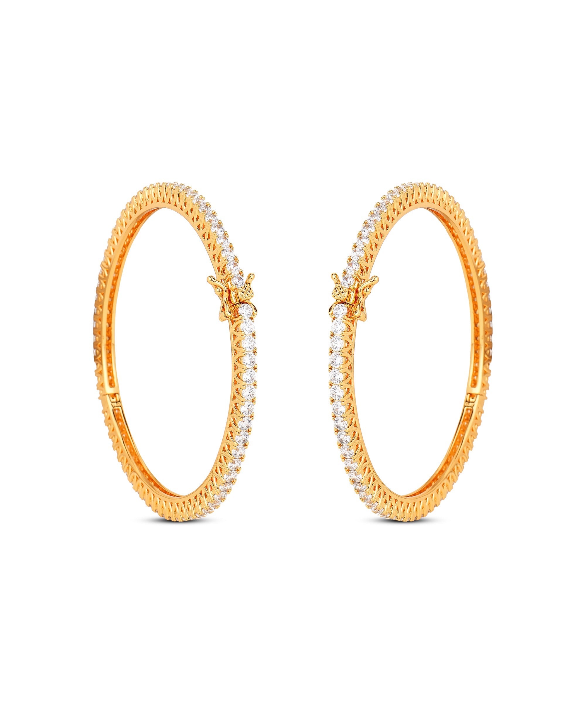 Premium Party Wear Crystal Bangles by Damani Jewels
