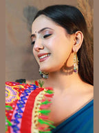 Damani Jewels Multicolor Kundan Chandbali Hoop Earrings – Bridal & Festive Jewelry