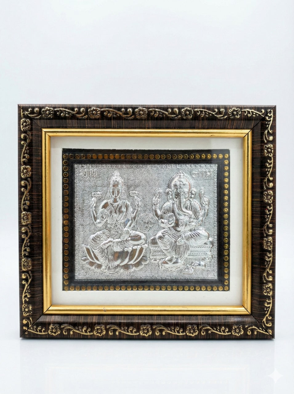 999 pure silver Lakshmi Ganesh photo frame wholesale pack for pooja and gifting