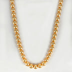 “Swarovski golden pearl beaded mala necklace for women.”