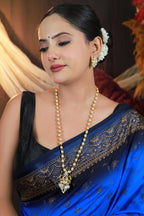 “Lord Ganesha gold-tone pendant necklace set with matching earrings – Damani Jewels”