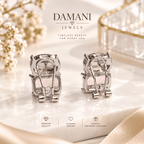 Peach & Pink Crystal Statement Earrings | Damani Jewels