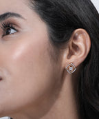 Elegant gold-tone necklace set for women with AD stones