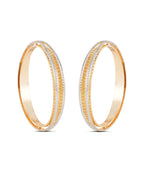 Traditional designer bangles with elegant dual-tone finish