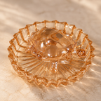 Luxury Amber Glass Turtle Trinket Tray & Decorative Figurine