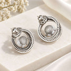 Pearl Halo Stud Earrings | Damani Jewels