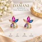 Multicolor Floral Stud Earrings for Women | Damani Jewels