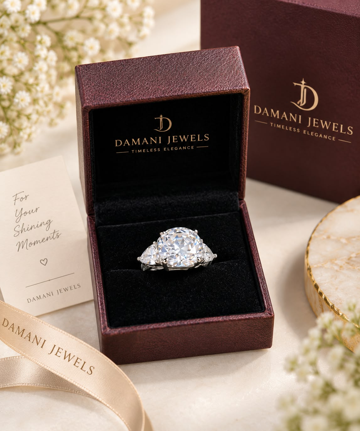 Close-up of Ice Crusher Statement Ring with brilliant multi-stone design