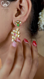 Gold-Plated Multicolor Stone Choker Necklace Set for Women – Traditional Wedding & Festive Jewelry