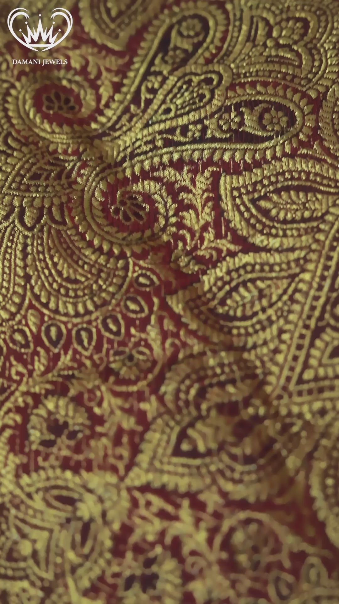 Ethnic ear cuff with pearl strands styled on bun — Indian bridal jewellery by Damani Jewels