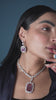 Swarovski Crystal Pink Necklace Set with Earrings by Damani Jewels