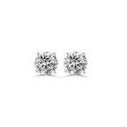 Unisex Diamond Stud Earrings Round Cut | Daily Wear